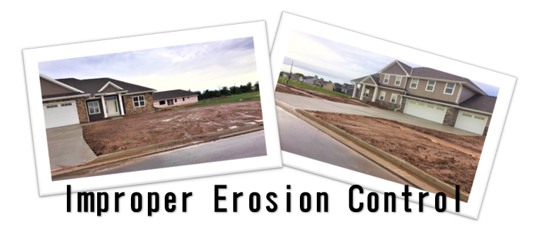 Improper Erosion Control